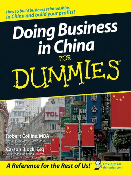 Cover image for Doing Business in China For Dummies